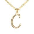 thumbnail image 1 of Silvora Initial Necklace for Women Platinum Plated CZ Crystal Personalized Letter C Pendant Necklace Shiny Dainty Jewelry Gifts for Girlfriend Wife Valentine's Day Anniversary, 1 of 7