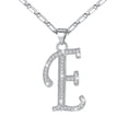 thumbnail image 1 of Silvora Initial Necklace for Women Platinum Plated CZ Crystal Personalized Letter E Pendant Necklace Sparkling Dainty Jewelry Gifts for Grandma Mom Mothers Day, 1 of 7
