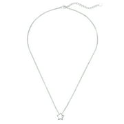 SILVORA Silver Star Pendant Necklace Women Small Cute Five-pointed Charms Necklaces Sterling Silver Accessories