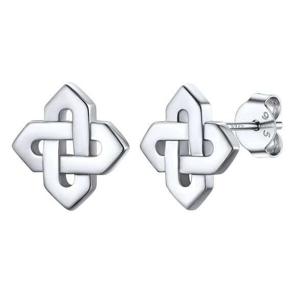 Silvora Sterling Silver Earrings Women Norse Celtic Knot Drop Dangle Earring Jewelry Gift for Wife Mom Daughter Girlfirend