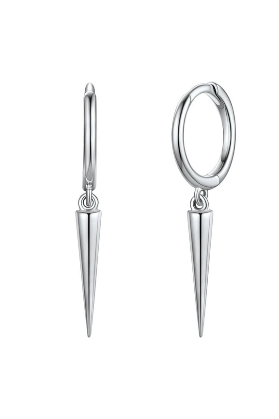 Sterling Silver Hoop Earrings with Awl/Evil Eys/Snake Small Huggie Hoops Dangling Earrings Jewelry for Women