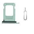 thumbnail image 1 of Sim Card Tray for iPhone 11 - Sim Card Tray Holder Replacement for iPhone 11 6.1 Inch with Waterproof Rubber & Eject Pin (Single Sim Version)-Green, 1 of 1