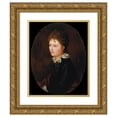 thumbnail image 1 of Simó Gómez 15x18 Gold Ornate Wood Frame and Double Matted Museum Art Print Titled - Portrait of a Woman (1873), 1 of 4