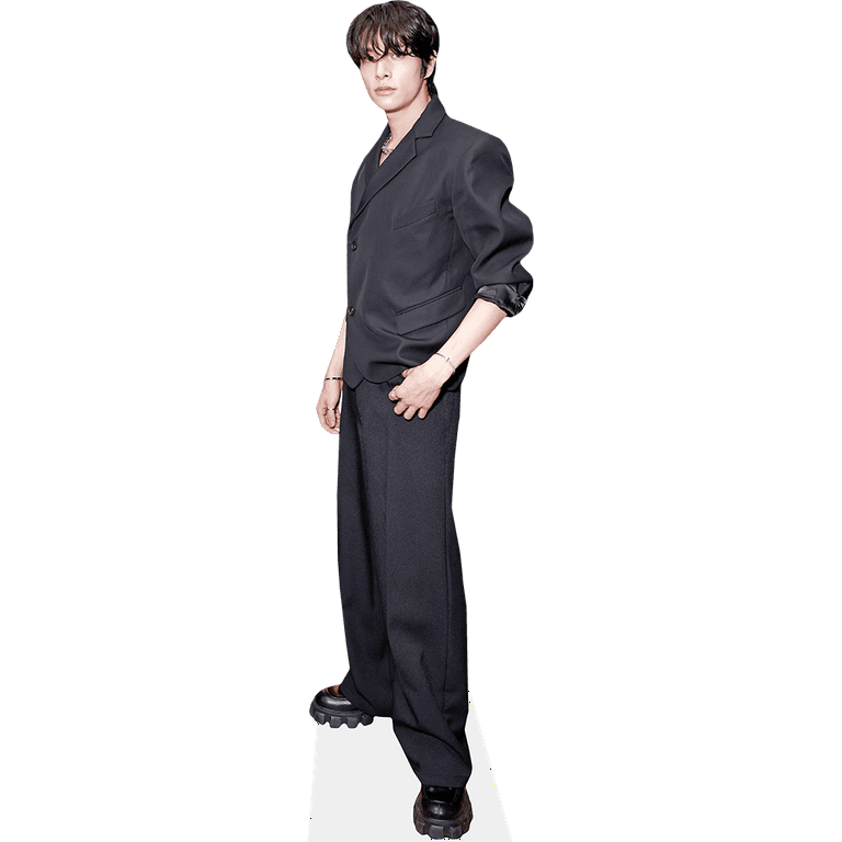 Sim Jae-Yun (Black Outfit) Mini Cardboard Cutout Standee 