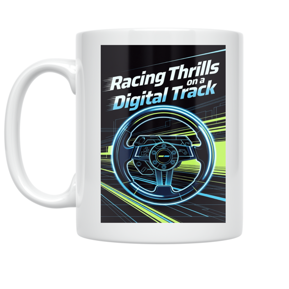 Sim Racing Design - Sim Racing Enthusiast - 11 oz Ceramic Coffee Mug
