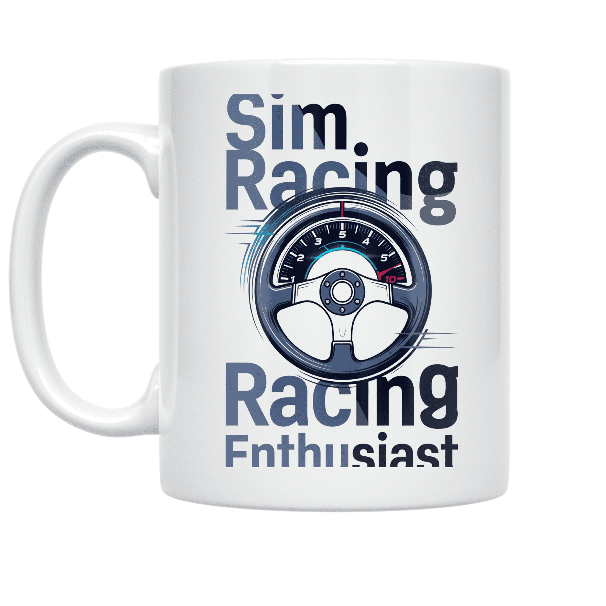 Sim Racing Enthusiast Design - Sim Racing Fan - 11 oz Ceramic Coffee ...