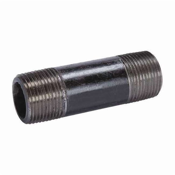 Sim Supply Black Pipe Nipple,Threaded,3/4x1-1/2 In 40501