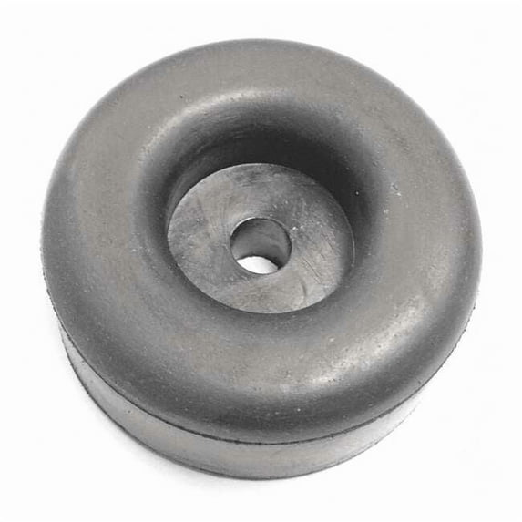 Sim Supply Bumper,2-1/2 In.,Black,Rubber,PK5 613A-034K