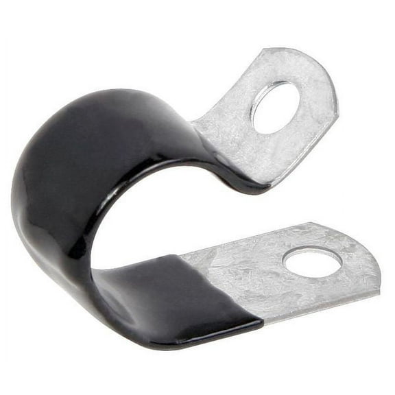 Cable Clamp, Steel, 3/8 in Bundle Dia., Black, 50 PK
