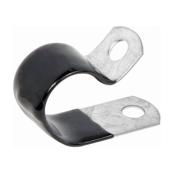 Cable Clamp, Steel, 5/16 in Bundle Dia., Black, 50 PK