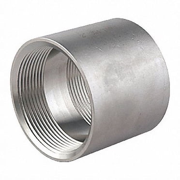 1/2 Inch FNPT Straight Coupling 304 Stainless Steel Class 150 (Threaded)