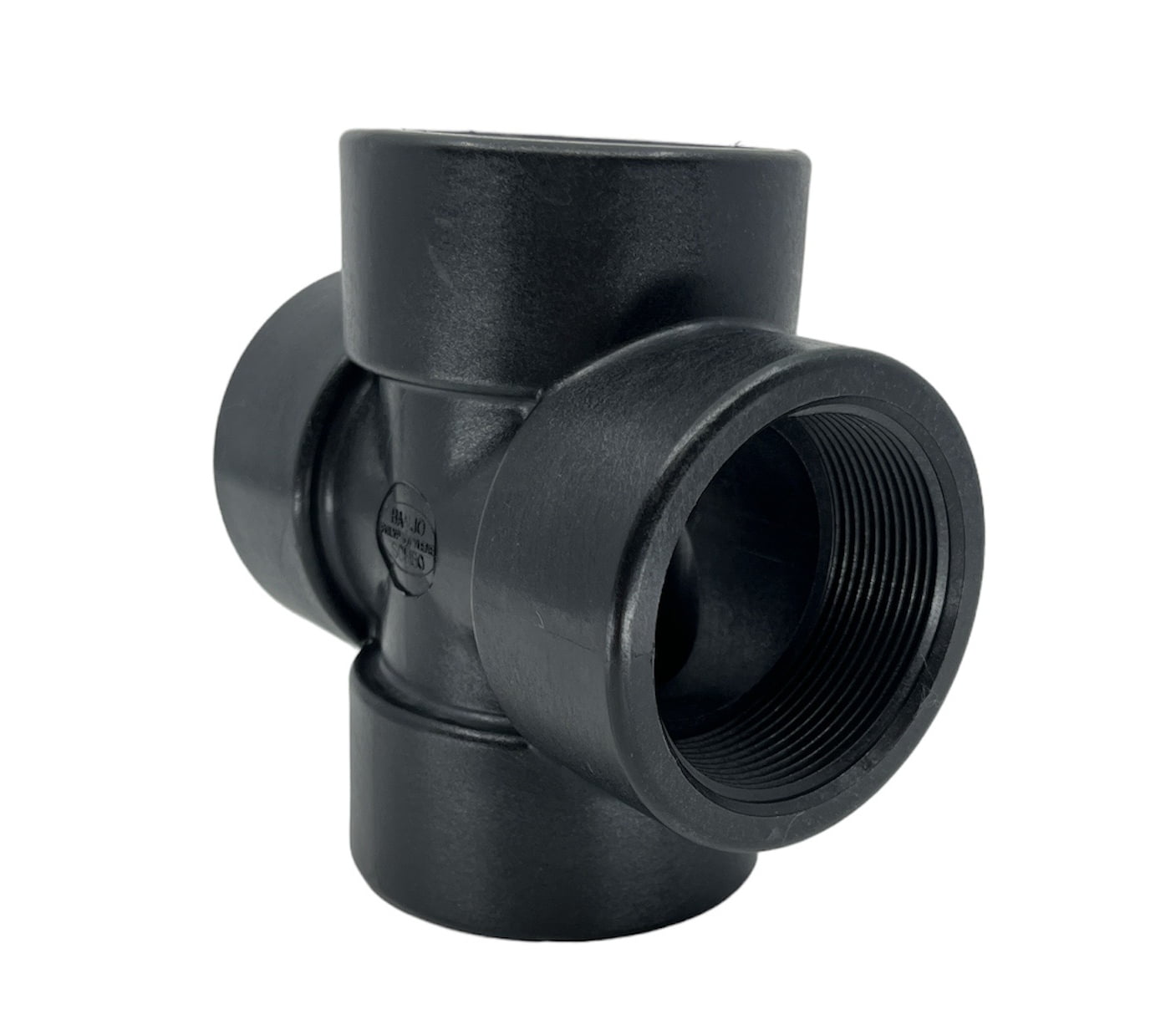 CR200 Banjo Polypropylene Pipe Fitting, Cross, Schedule 80, 2" NPT