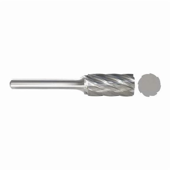 Manufacturer Varies Carbide Bur,Cylinder,3/8 In,1/4 Shank 310-002500