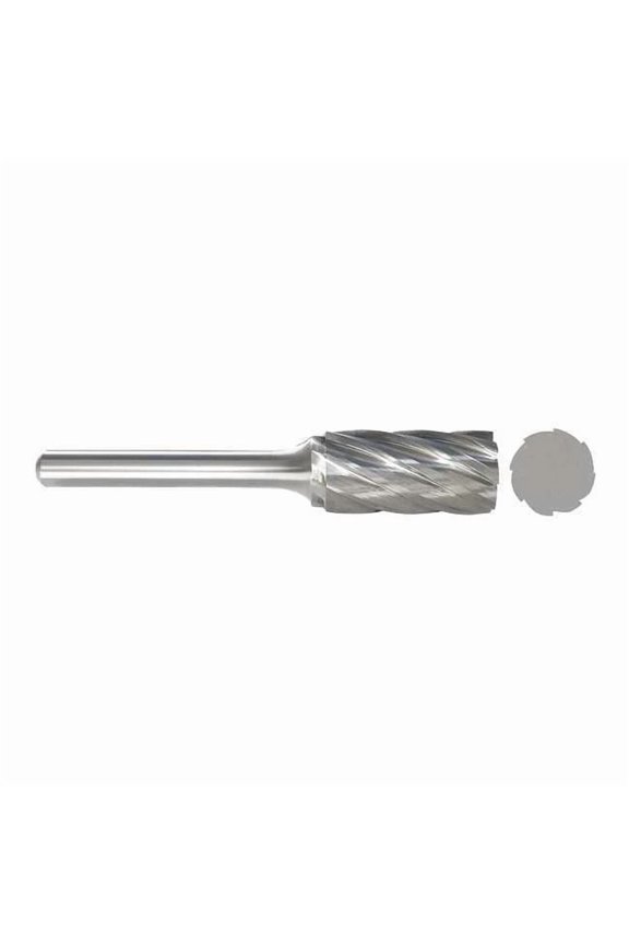 Cylinder Bur SA,Carbide,1/4",Aluminum 310-002501