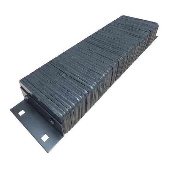 Dock Bumper,38x4-1/2x10 In.,Rubber 22NT85