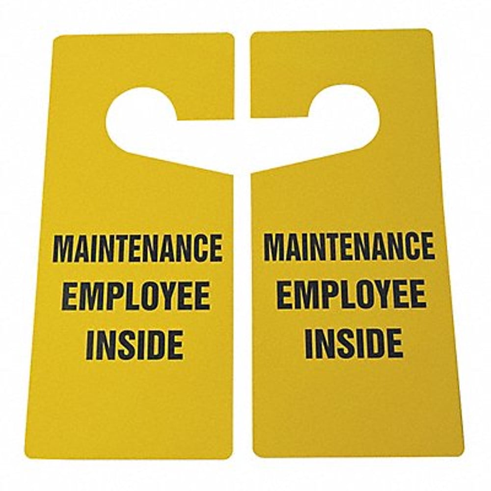 Sim Supply Door Knob Hangr Tag,9in H,4in W,PVC,PK10 3XDA9 3XDA9 ZO-G4900935