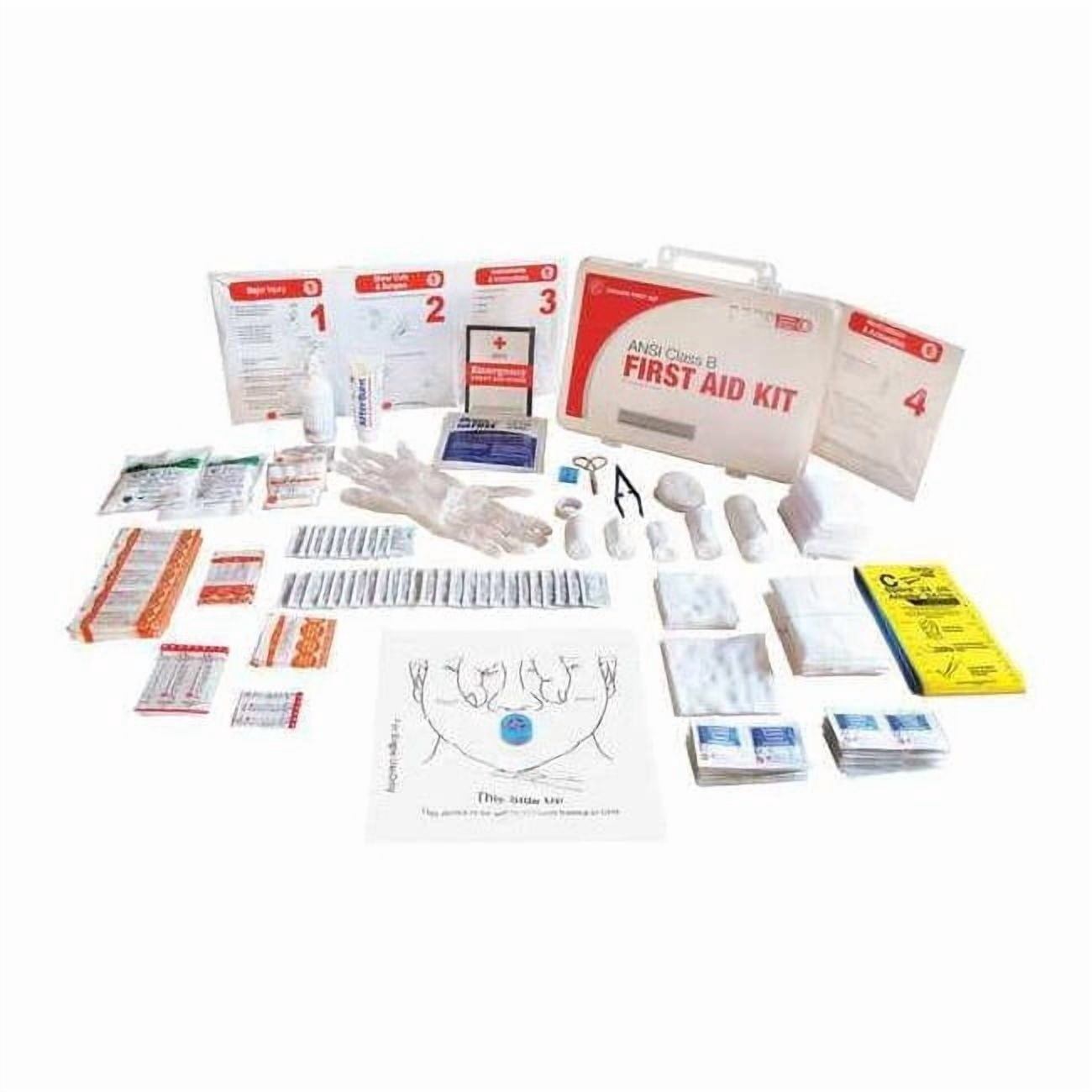 First Aid Kit and Housing, Plastic 207 Components, 50 People Served 9999-2160