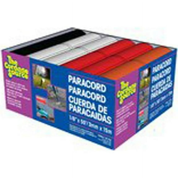 Manufacturer Varies Rope, 50ft, Blk/Bl/Rd/Orng, 20lb, Polyolefin 267SD1-WA