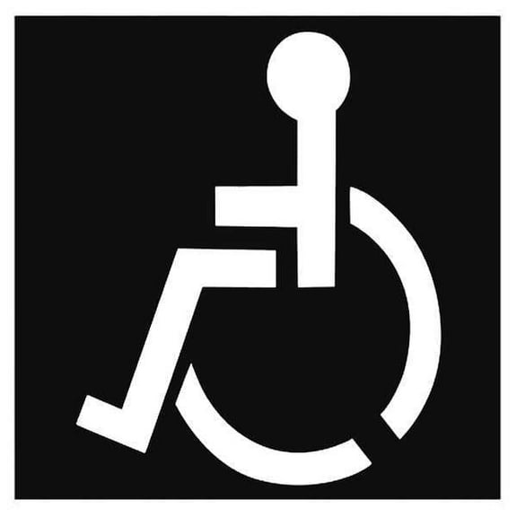 Manufacturer Varies Handicap Symbol stencil 20Y542