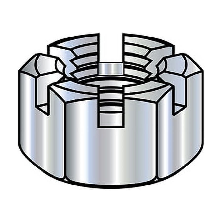 Sim Supply Hex Nuts,5/1624 SLOTTED HEx NUT,PK500 32NHS