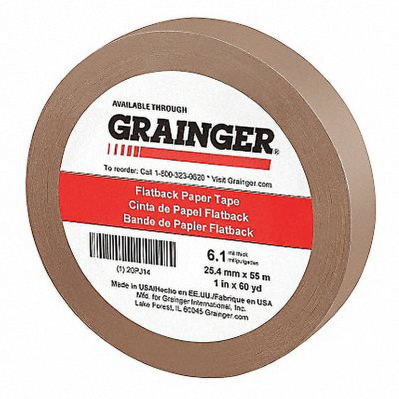 Sim Supply Masking Tape,1" W,60 yd L,Brown 20PJ14