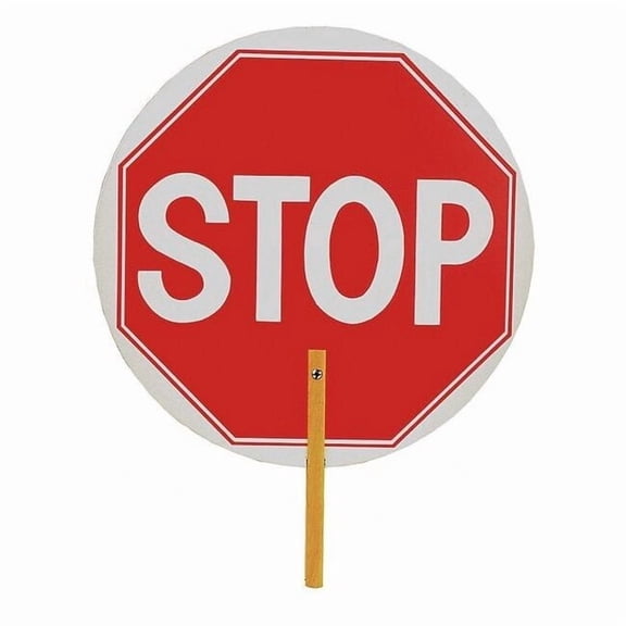 Sim Supply Paddle Sign,18 In. W,Stop/Slow ST-SL