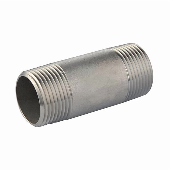 3/4" MNPT x 10 ft TBE 316 Stainless Steel Pipe Sch 80 E6BNE24