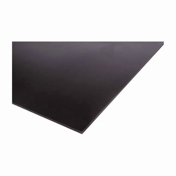 Black UHMW Sheet Stock 24" L x 24" W x 0.500" Thick