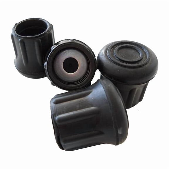 Manufacturer Varies Replacement Round Rubber Tips, For 1" Tube, PK4 RUBTS-R