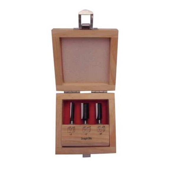 Manufacturer Varies Router Bit Set,Straight,3 Pc 16Y597