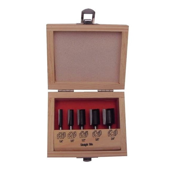 Router Bit Set,5 Pc 16Y547