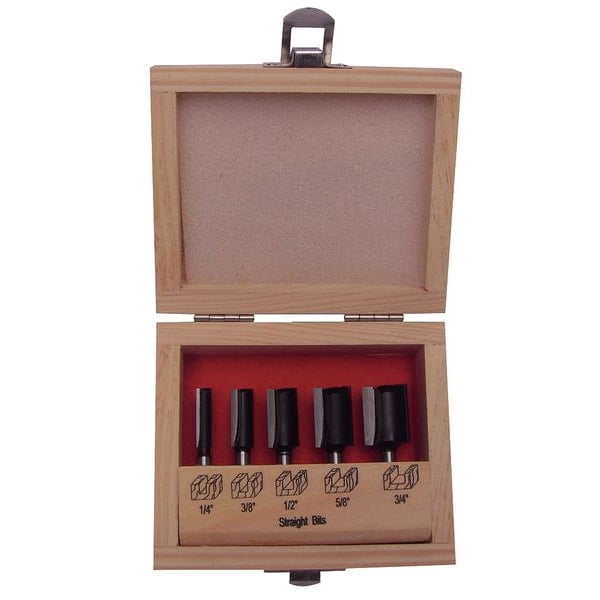 Router Bit Set,5 Pc 16Y547