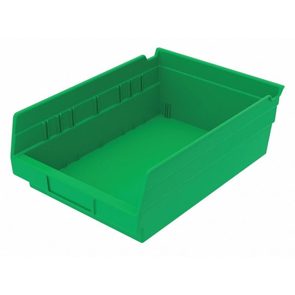Sim Supply Shelf Bin,Green,Indstr Grd Poly,4 in 30150GREENBLANK 30150GREENBLANK ZO-G4321670