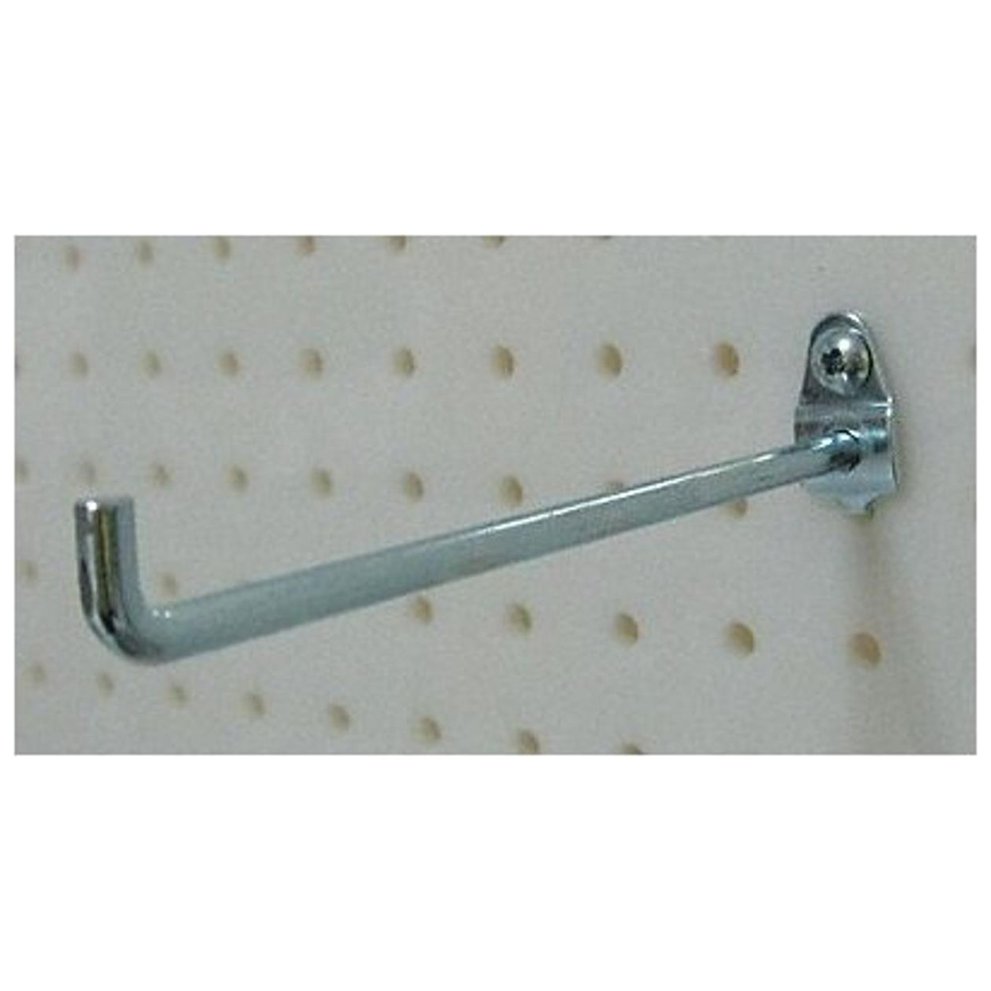 Sim Supply Single Rod Pegboard Hook,6 in L,PK10 5TPD4
