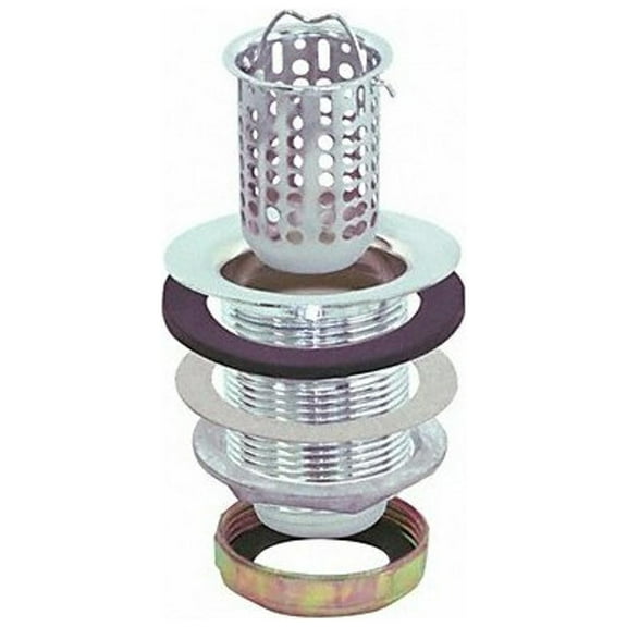 Sim Supply Sink Drain,2 7/8 in Dia,SS  30037