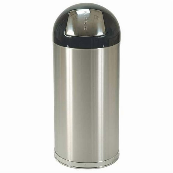 Manufacturer Varies Trash Can, Silver, 15 gal, SS 4PGG3
