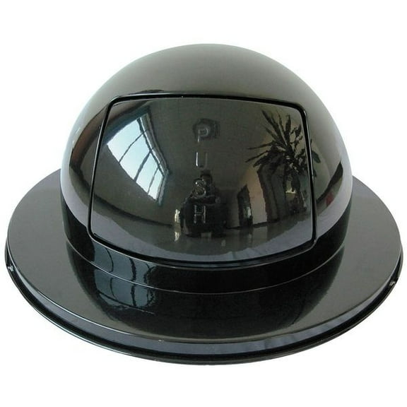 Manufacturer Varies Trash Can Top,Dome,Swing Closure,Black 4PGF3
