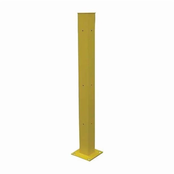 Sim Supply Tubular Mounting Post,10 In x 60 In,Ylw  21XM01
