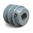 thumbnail image 1 of 1-1/8 in Fixed Bore 2 Groove V-Belt Pulley 3.15 in OD, 1 of 1