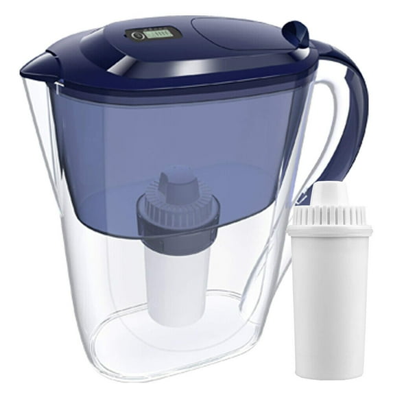 SimPure 10 Cup Water Filtration Pitcher with 1 Standard Filters, DP06, Blue