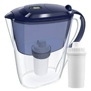 SimPure 10 Cup Water Filtration Pitcher with 1 Standard Filters, DP06, Blue