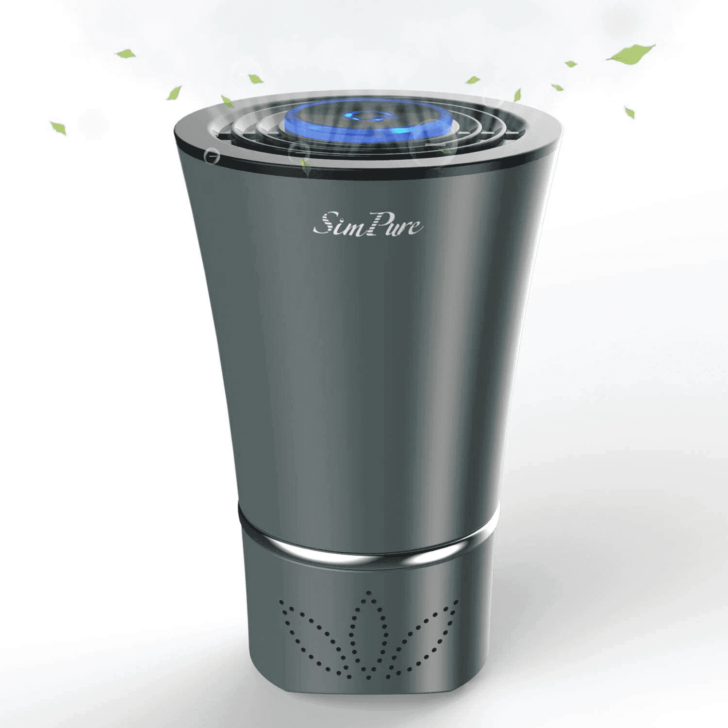 SimPure HC3 Portable HEPA Air Filter/Deodorizer for Allergies, Pet Dander and Odors,Grey