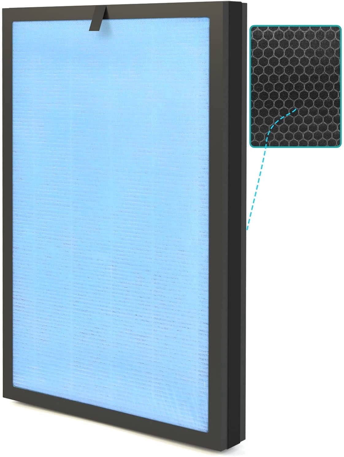 SimPure HP8 Original HEPA Replacement Filter Compatible with SimPure HP8 Air Purifier Filter,Remove 99.97% Pet Hair,Pack  of  1