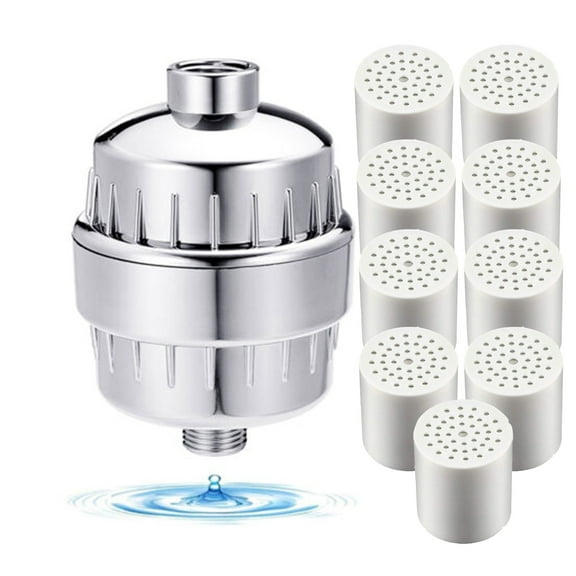 SimPure Shower Head Filter with 9 Filters, 20 Stage Filtration Reduces Dry Itchy Skin, Dandruff, Eczema, Chlorine Fluoride