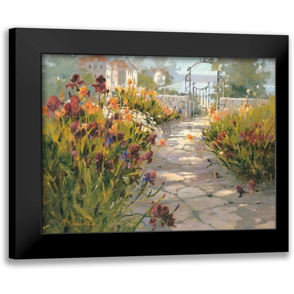 Simandle, Marilyn 24x19 Black Modern Framed Museum Art Print Titled - Italian Village