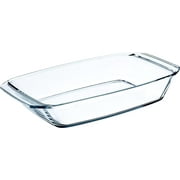 Simax Clear Glass Roaster Dish Large Rectangular Roaster Pan For Baking And Cooking - Oven and Dishwasher Safe Cookware - 2.5 Quart Oven Casserole Pan