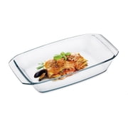 Simax Clear Glass Roaster Dish Rectangular Roaster Pan For Baking And Cooking - Oven and Dishwasher Safe Cookware ? 1.6 Quart Oven Casserole Pan