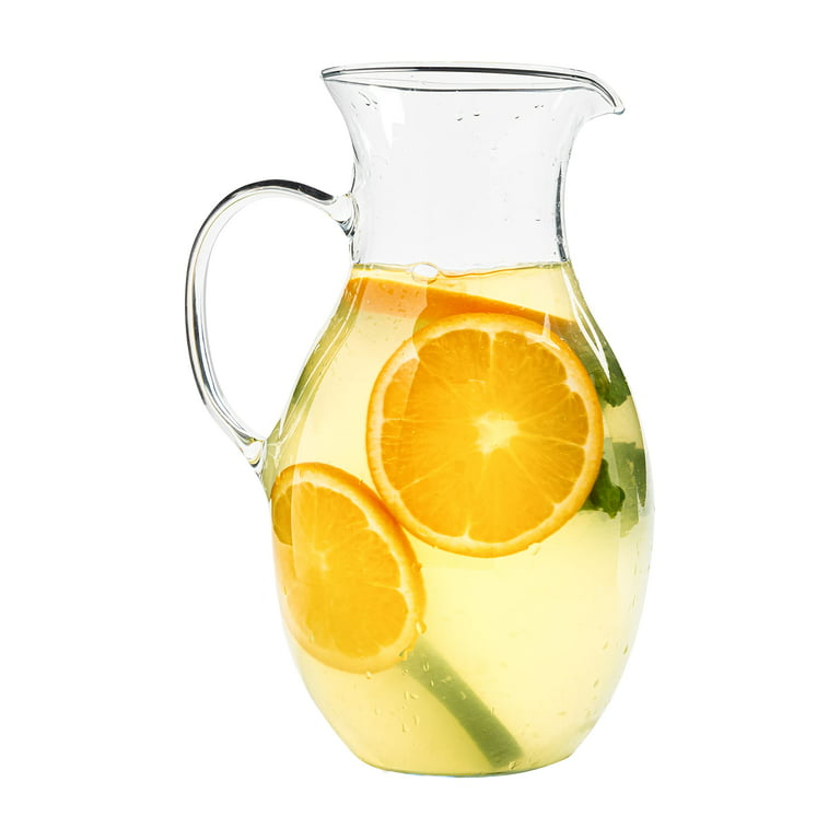 Simax Glassware Clear Glass Pitcher | for Cold Beverages, Dishwasher Safe, Classic Design, 1.5 Quart Capacity