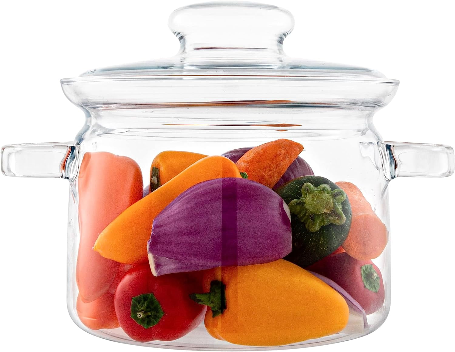 Simax Glass Pot Borosilicate Glass Cookware with Pot Lid & Heat