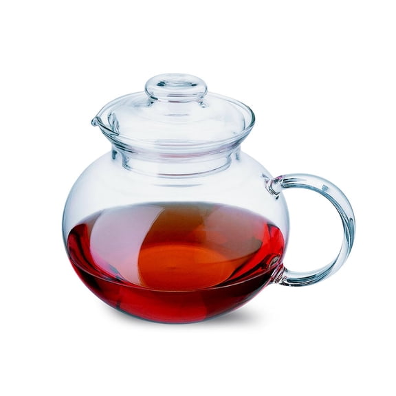 Simax Glass Teapot For Stovetop: Glass Tea Kettle For Stove Top - Tea Pots For Stove Top - Stovetop & Microwave Safe Kettles For Boiling Water - Clear Glass Tea Pot With Spout -1 Quart/4 Cup Teapots